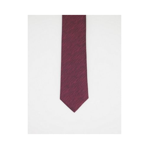 Однотонный бордовый галстук French Connection Красный