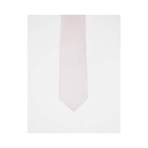 Однотонный галстук светло-розового цвета French Connection-Розовый