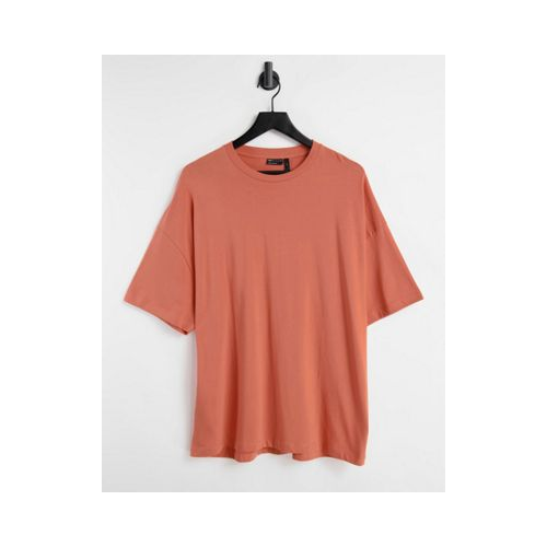 Оранжевая oversized-футболка из органического хлопка ASOS DESIGN-Оранжевый цвет