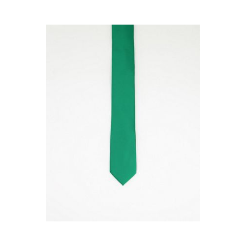 Атласный галстук изумрудно-зеленого цвета Gianni Feraud-Зеленый