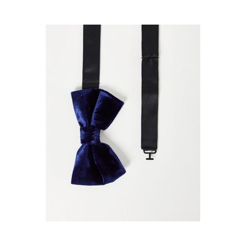 Бархатный галстук-бабочка French Connection Темно-синий