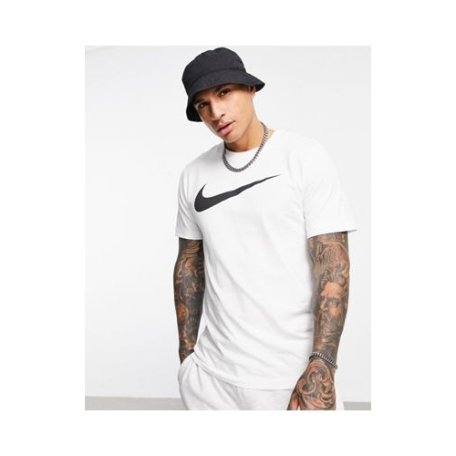 Белая футболка с логотипом-галочкой Nike