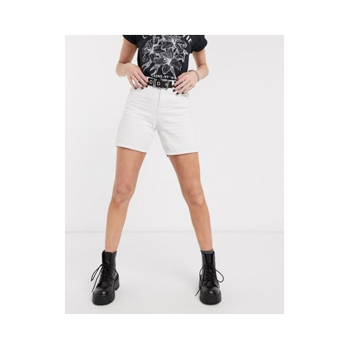 Белые джинсовые шорты из органического хлопка Topshop Ultimate Editor
