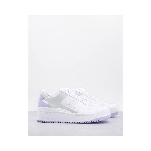 Белые кроссовки с переливающимися вставками adidas Originals Forum