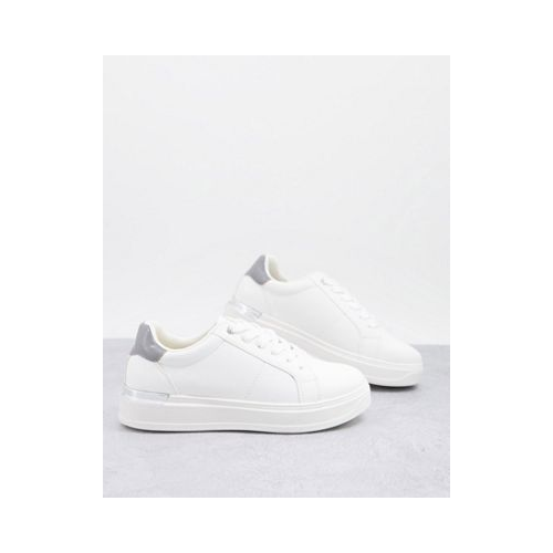Белые кроссовки с серебристой фурнитурой Schuh Marilyn