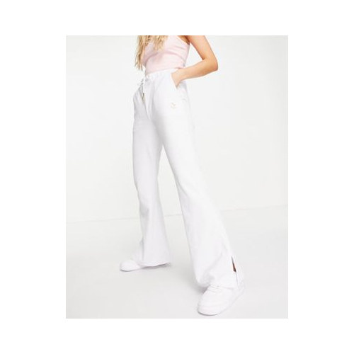 Белые велюровые брюки с широкими штанинами от комплекта ODolls Collection