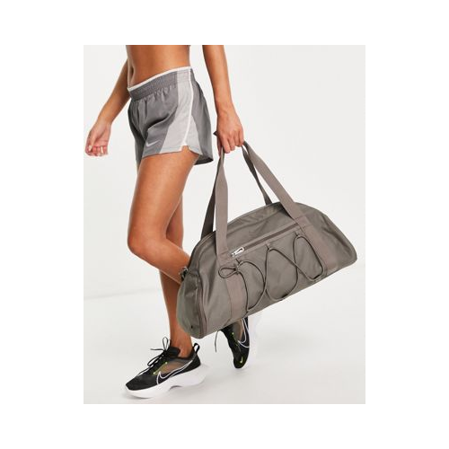 Бежево-серая сумка-дафл Nike Training