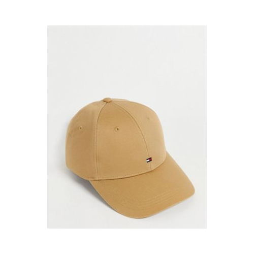 Бежевая кепка с небольшим логотипом-флагом Tommy Hilfiger-Светло-бежевый цвет