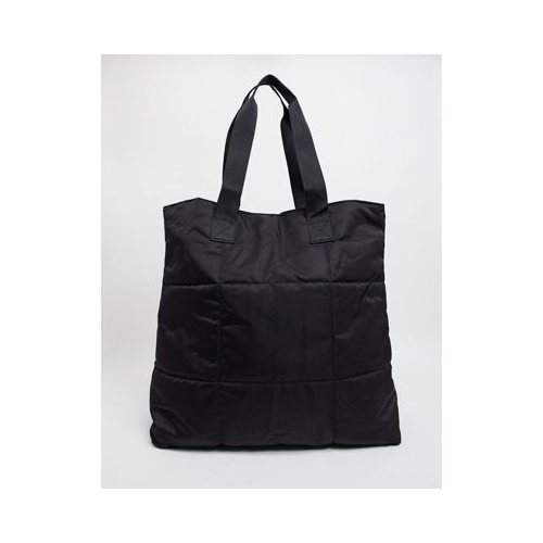 Большая мягкая сумка черного цвета из нейлона в стиле oversized ASOS DESIGN-Черный