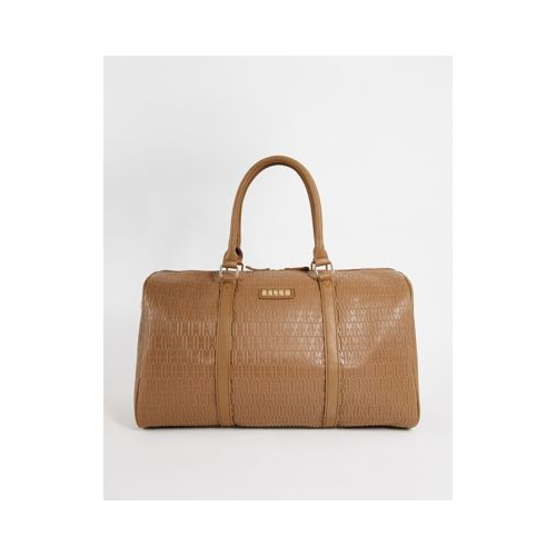 Большая дорожная сумка светло-коричневого цвета Elle-Коричневый