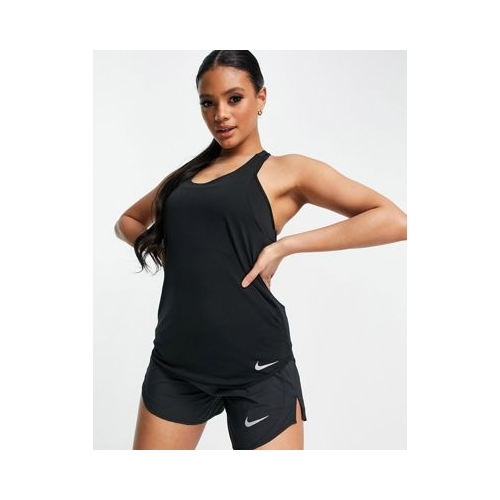 Черная майка Nike Running breathe-Черный цвет