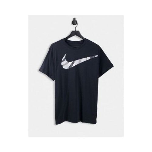 Черная футболка с логотипом-галочкой Nike Training Sport-Черный цвет