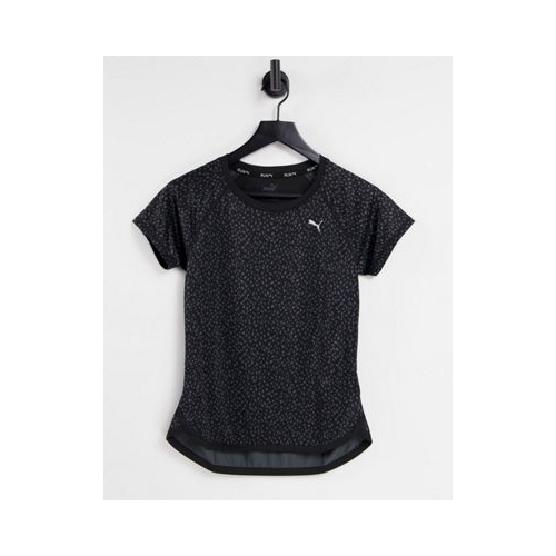 Черная футболка в крапинку PUMA Running-Черный цвет