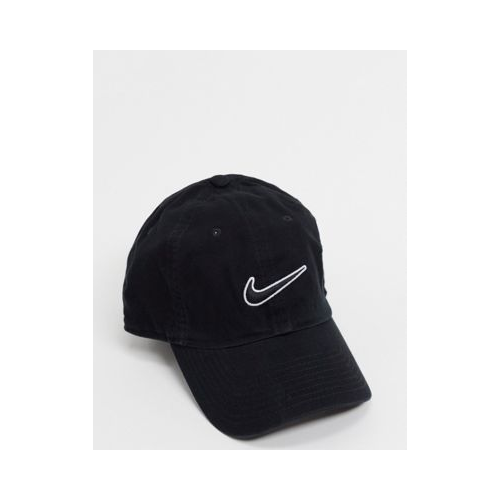 Черная кепка с логотипом Nike-Черный цвет