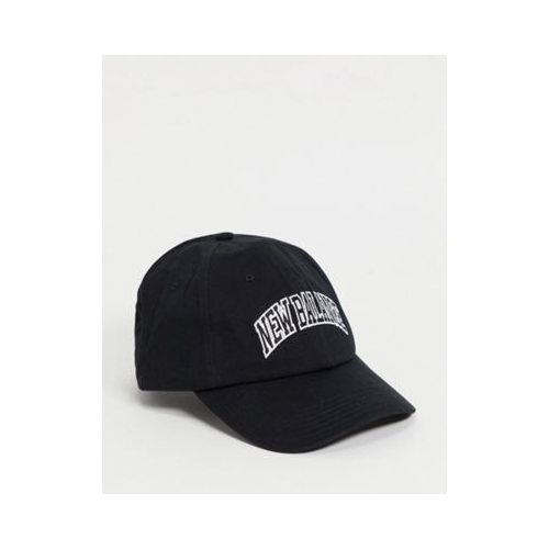 Черная кепка с логотипом в университетском стиле New Balance-Черный цвет
