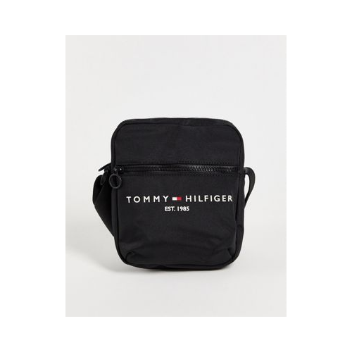 Черная сумка через плечо с логотипом Tommy Hilfiger-Черный цвет
