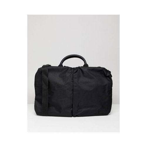 Черная сумка для ноутбука с двумя карманами ASOS DESIGN
