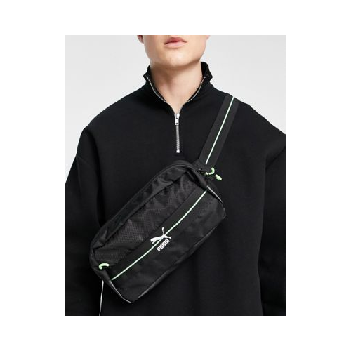 Черная сумка-кошелек на пояс с несколькими карманами PUMA Academy-Черный цвет