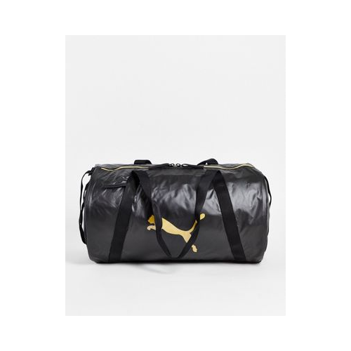 Черная сумка с отделкой цвета розового золота Puma Training Essentials-Черный