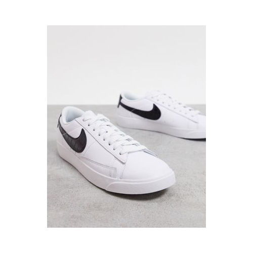 Черно-белые низкие кроссовки Nike Blazer-Черный цвет