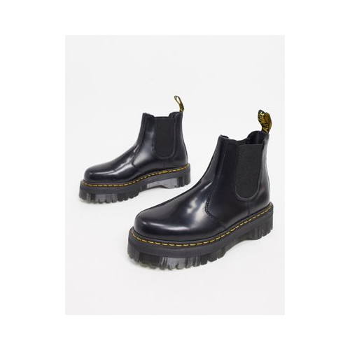 Черные ботинки челси на платформе Dr Martens 2976 Quad-Черный цвет