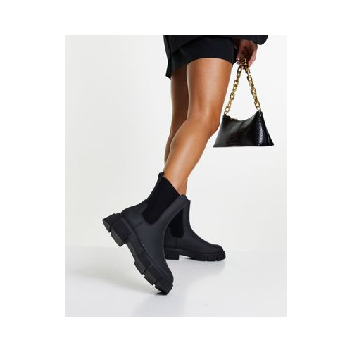 Черные ботинки челси на толстой подошве Schuh Aniston-Черный цвет