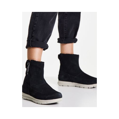 Черные ботинки на молнии Sorel Explorer-Черный цвет