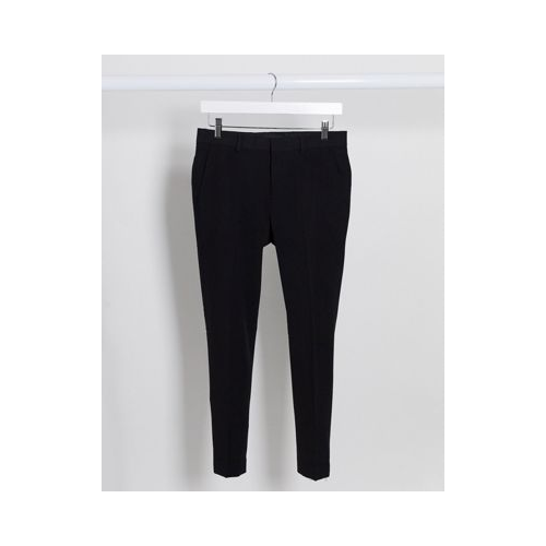 Черные брюки скинни до щиколотки ASOS DESIGN-Черный цвет