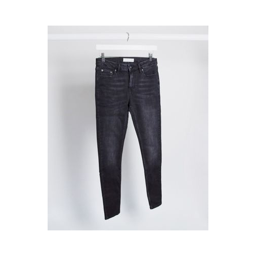 Черные джинсы с напылением Topman-Черный цвет