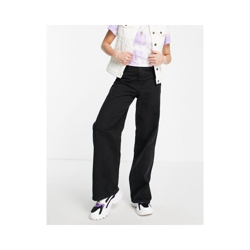Черные джинсы с завышенной талией и широкими штанинами JJXX Tokyo-Черный цвет