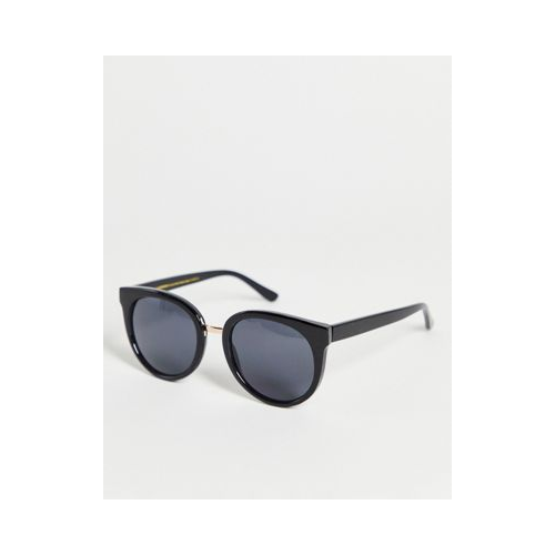 Черные круглые солнцезащитные очки A.Kjaerbede Gray