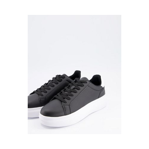 Черные кроссовки на толстой подошве в минималистском стиле Truffle Collection-Черный цвет