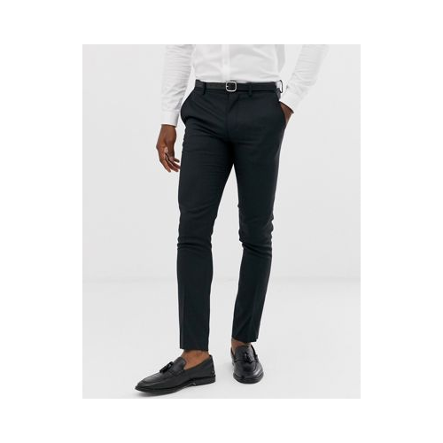 Черные облегающие эластичные брюки Jack & Jones Premium-Черный цвет