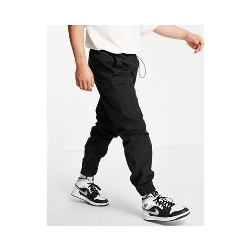 Черные нейлоновые брюки карго Mennace-Черный цвет