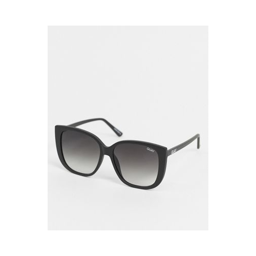 Черные солнцезащитные очки "кошачий глаз" Quay Australia