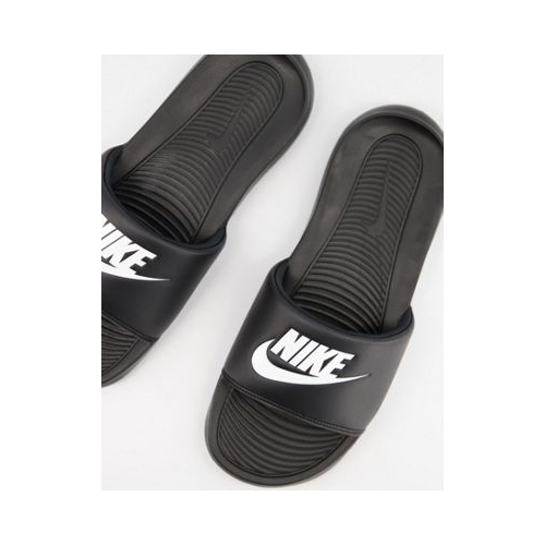 Черные шлепанцы Nike Victori One-Черный цвет