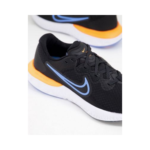 Черные/синие кроссовки Nike Running Renew Run-Черный цвет