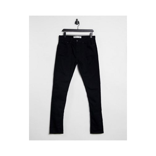 Черные супероблегающие джинсы Burton Menswear-Черный цвет