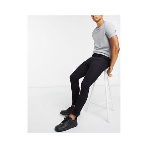 Черные супероблегающие джинсы из органического хлопка Burton Menswear-Черный цвет