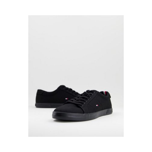 Черные парусиновые кроссовки Tommy Hilfiger Harlow-Черный цвет
