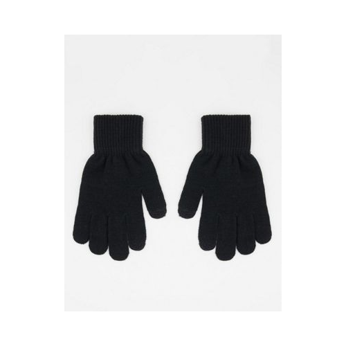 Черные перчатки для сенсорных гаджетов Pieces