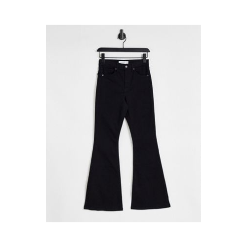 Черные расклешенные джинсы Topshop-Черный цвет