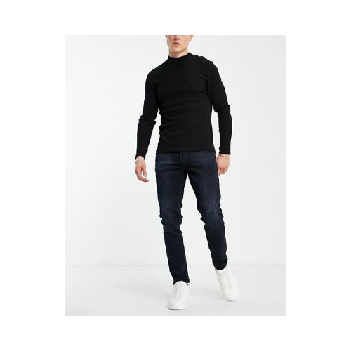 Черные выбеленные узкие джинсы G-Star 3301-Черный цвет