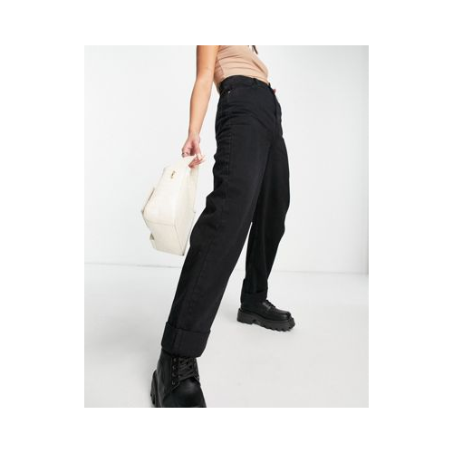 Черные выбеленные oversized-джинсы из переработанного смесового хлопка в винтажном стиле Topshop Considered-Черный цвет