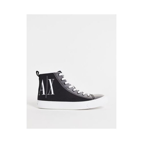 Черные высокие кроссовки Armani Exchange Icon-Черный цвет