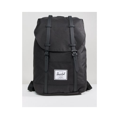 Черный рюкзак с прорезиненными ремешками Herschel Supply Co Retreat