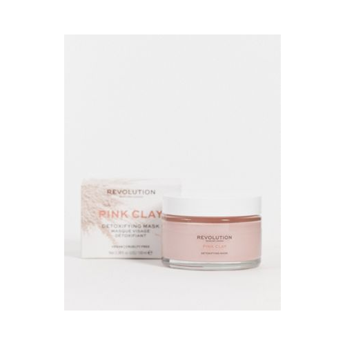 Детокс-маска для лица из розовой глины в большой упаковке Revolution Skincare Pink Clay, 100 мл-Бесцветный