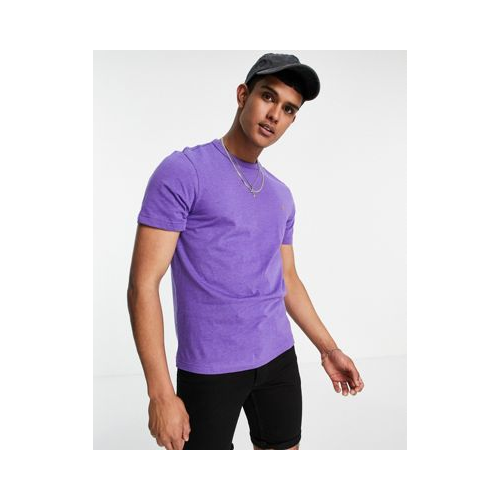 Фиолетовая футболка из органического хлопка Farah Danny-Фиолетовый цвет