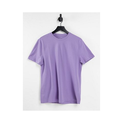 Фиолетовая футболка с круглым вырезом New Look-Фиолетовый цвет