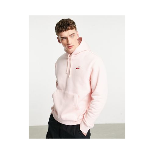 Флисовый худи светло-розового цвета Nike Club-Розовый